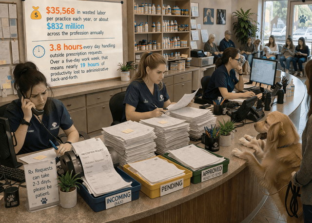 When Every Prescription Counts: The Cost of Inefficiency in Veterinary Prescribing